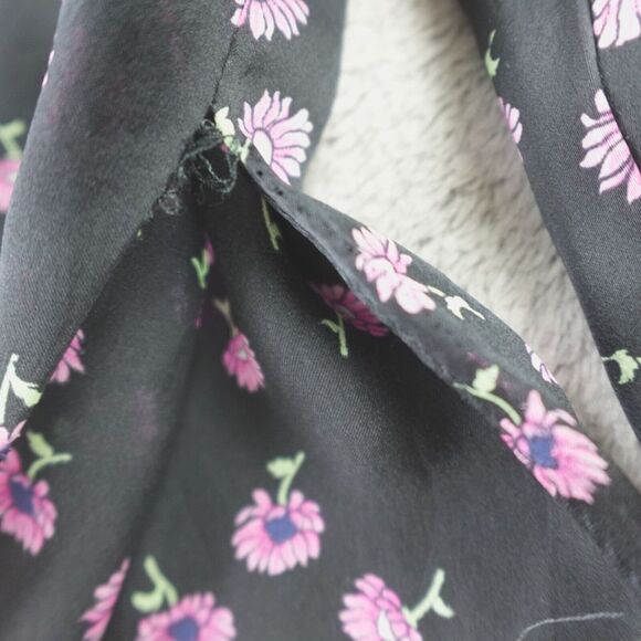 Magda Butrym Silk Floral Print‎ Blouse Golem High Low Side Slit - Picture 13 of 16